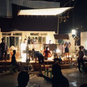 Image of a Crew Working on Set